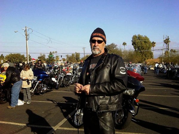 Joe Racich at a motorcycle event